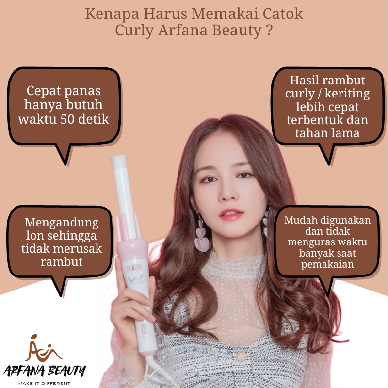 Catok Keriting Vivido &amp; Vogue Magic Automatic Hair Curler Catokan Keriting Rambut Catok Curly