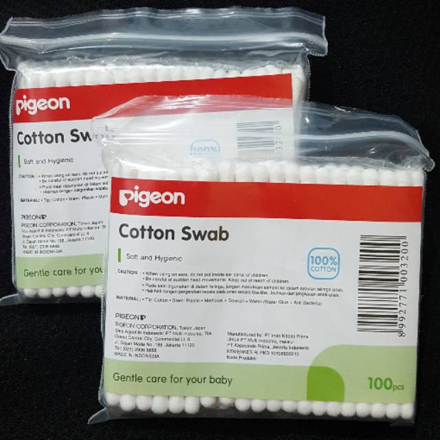 Pigeon Cotton Swab 100pcs / Cotton Bud Dewasa Pigeon / Cotton Bud Besar / Kecil