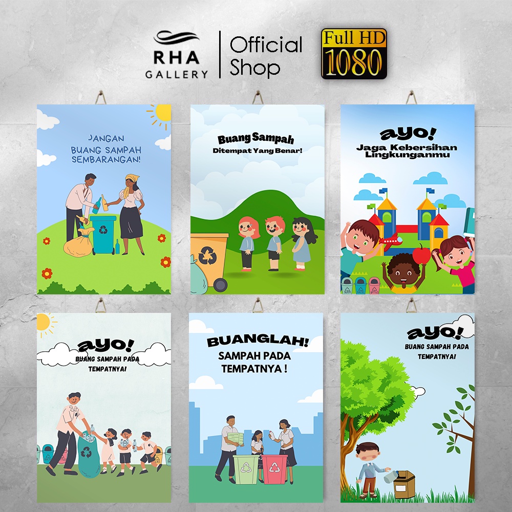 Jual Hiasan Dinding Jaga Kebersihan Kelas Sekolah Dekorasi Pajangan Poster Kayu Walldecor 20X30 ...