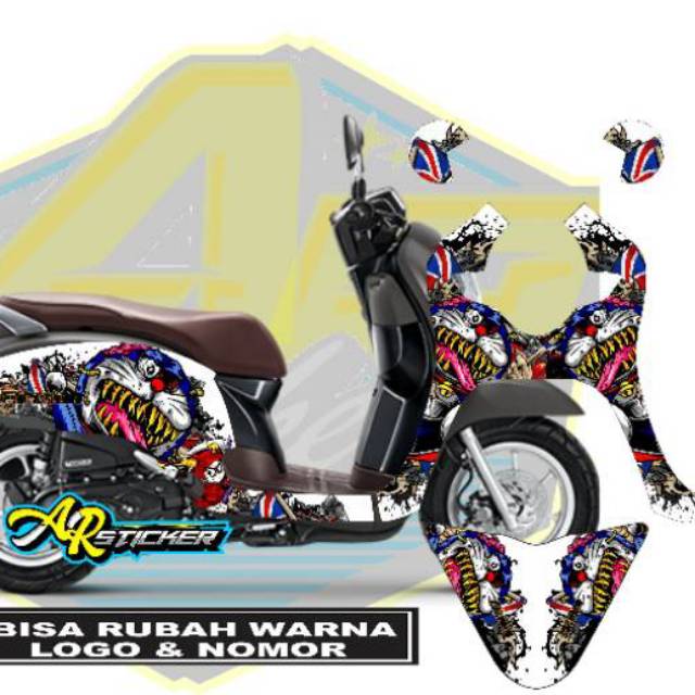 Decal scoopy doraemon zombie