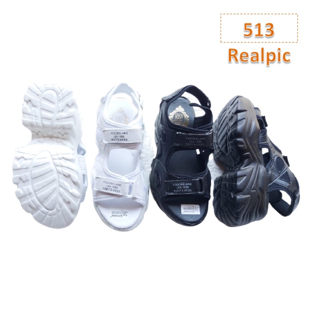 Sandal Gunung Tali Wanita Everest Fahion Kasual Korea Sol Tebal 5 Cm Hitam Putih (513)