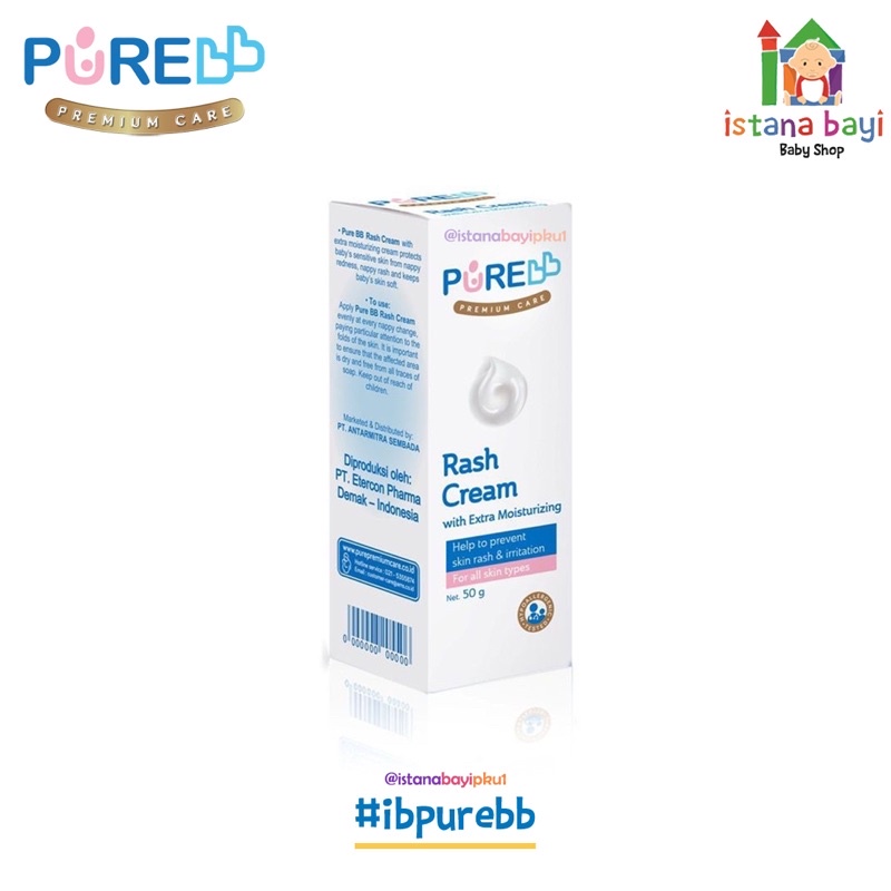 Purebb Rash Cream 50 gr - krim ruam bayi