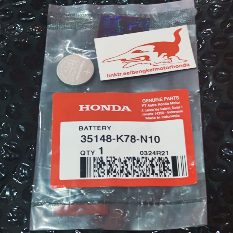 Battery Baterai Kunci Remote ADV PCX Vario 125 150 160 Scoopy Prestige Aerox Nmax GSX R150 Lexi FreeGo Satria FU New Avanza Ori AHM CR2032 35148K78N10-2