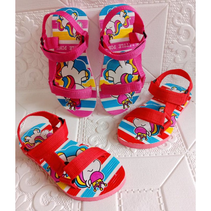 Sandal Gunung Anak Motif Unicorn