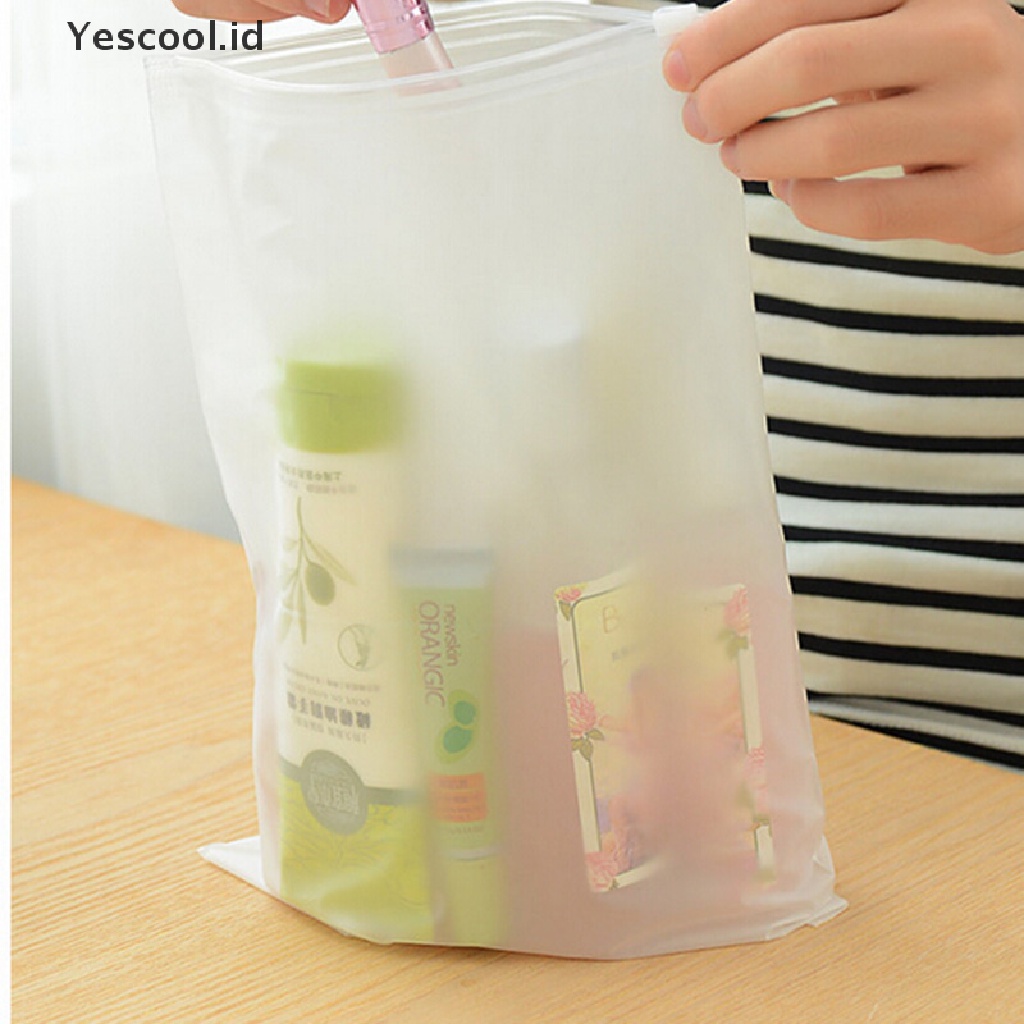 【Yescool】 1PCS Waterproof Zipper Underwear Sock Storage Bag Travel Trips Luggage Organiser  .