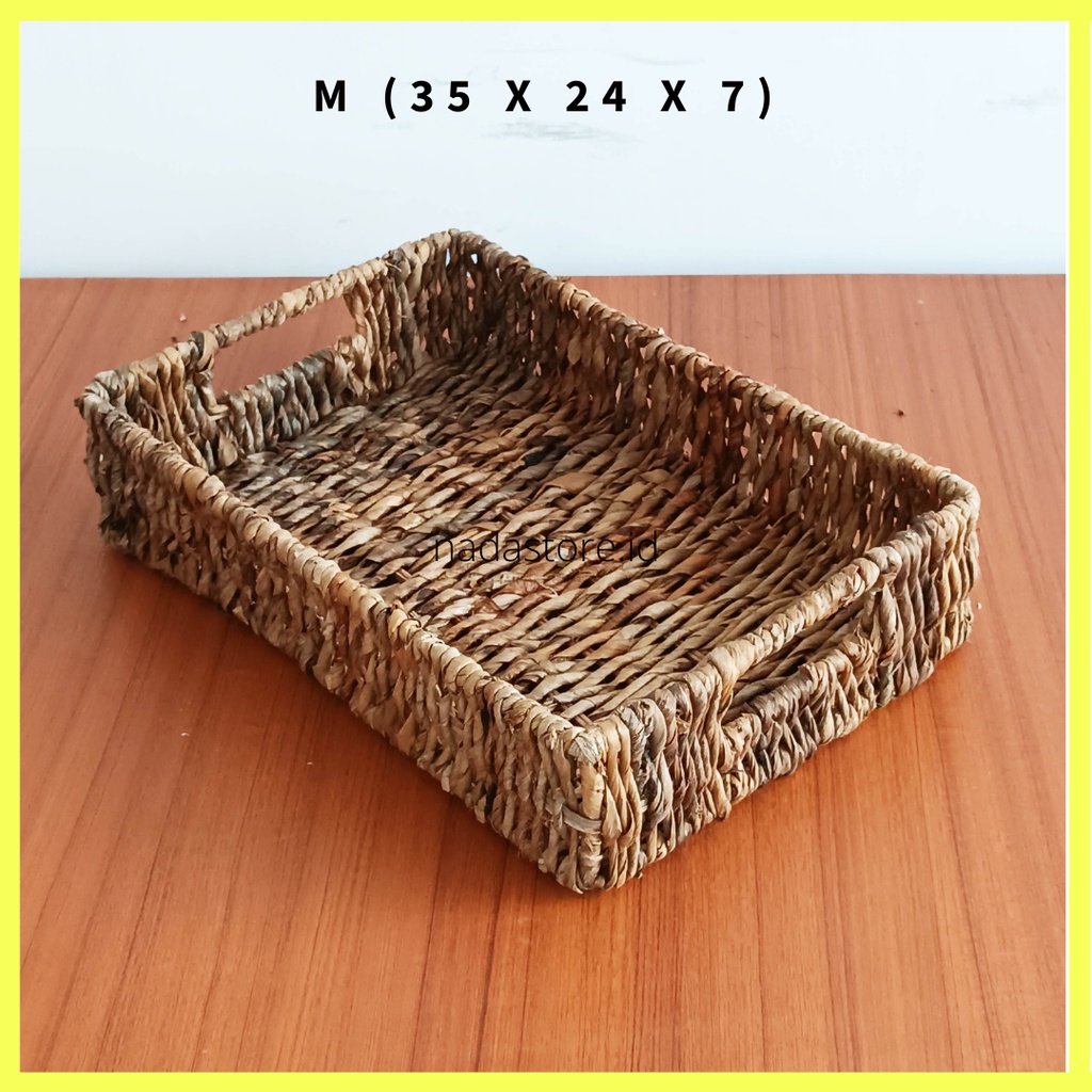 Nadastore Box Serbaguna / Keranjang Anyaman Kulit Batang Pisang multi size