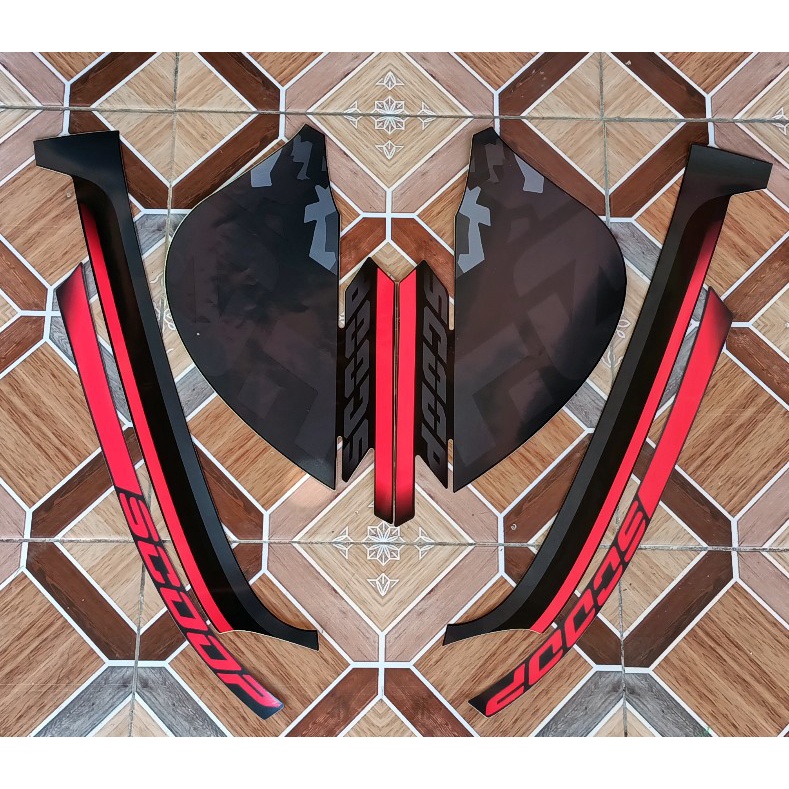 sticker striping motor honda scoopy sporty 2021
