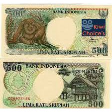 Uang rupiah indonesia kuno jadul lama pecahan kertas koin 100, 500, 1000 kondisi baik bagus terawat