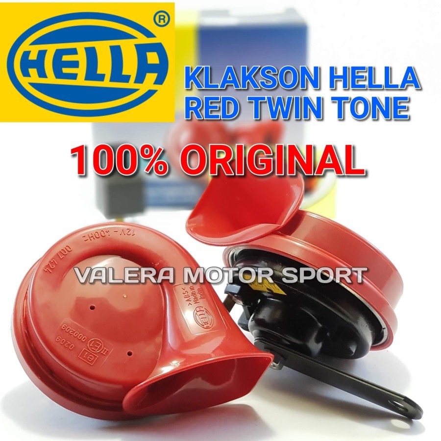 klakson mobil motor hella red twin tone hella merah klakson murah