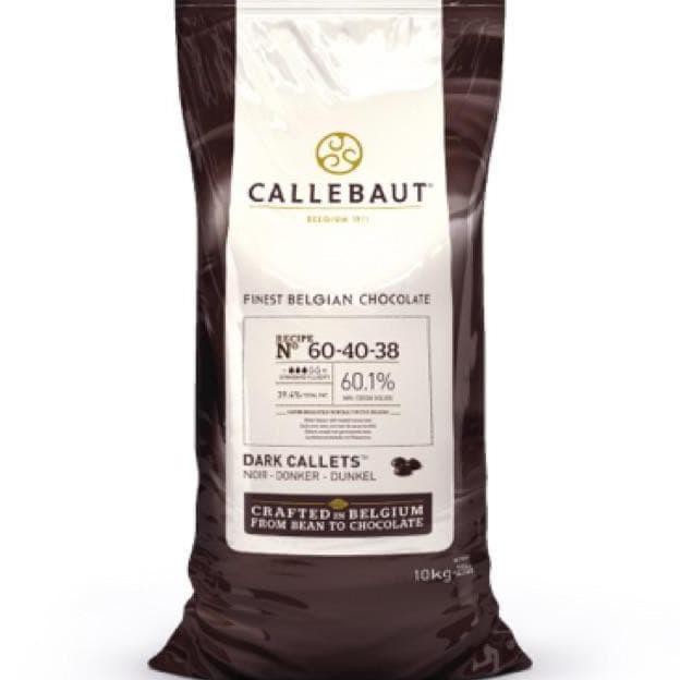 CALLEBAUT DARK NOIR CHOCOLATE CALLETS COUVERTURE 60% 500G