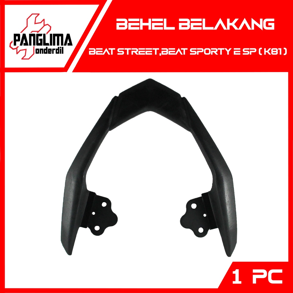 Behel Belakang Honda Beat Sporty-Eco eSP New-Street Old-New K81 Karbu Begel-Pegangan Tangan-Bracket-Breket-Handle-Handel-Hendel-Hendle Karet-Besi Jok-Jox