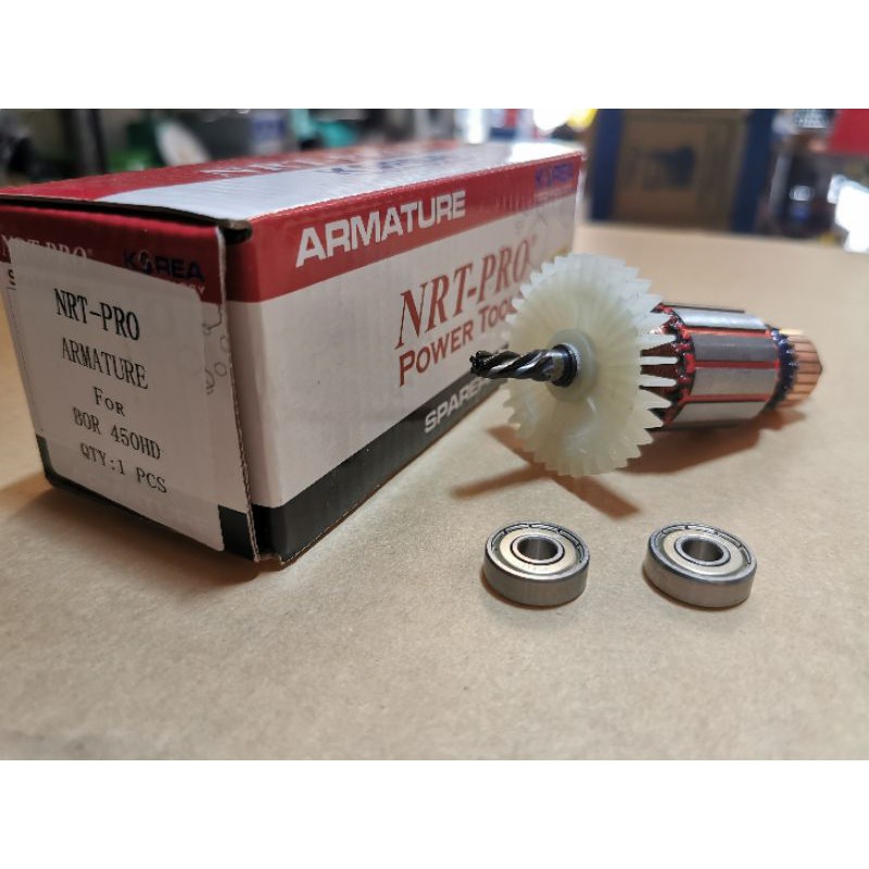 Armature 450 hd / Angker Mesin Bor 10mm 10 mm NRT-PRO 450HD / NRT PRO 450 HD hijau tosca versi baru