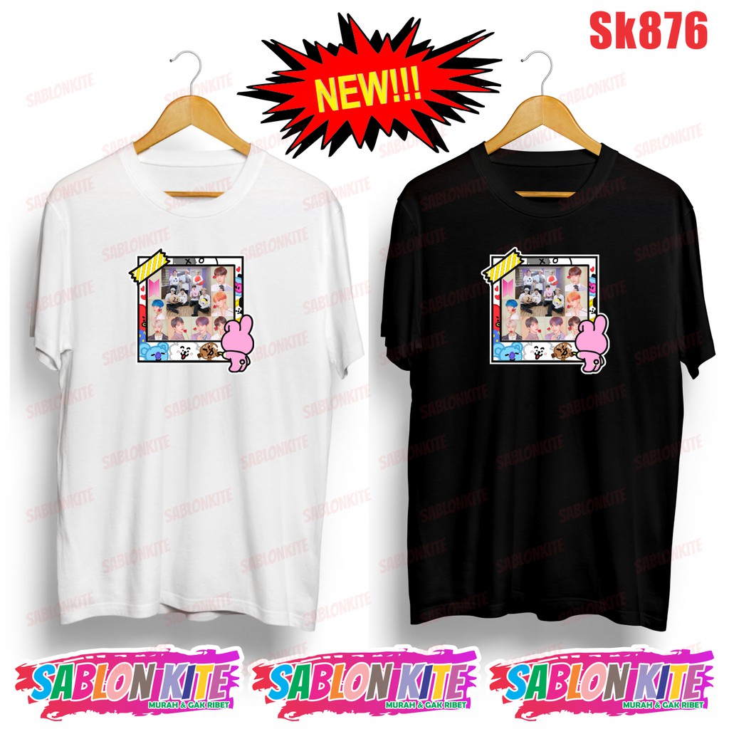 MURAH!!! KAOS KPOP FRAME CHOOKY RJ MANG TATA SHOOKY  SK876 UNISEX ADA 6 WARNA COMBED 30S