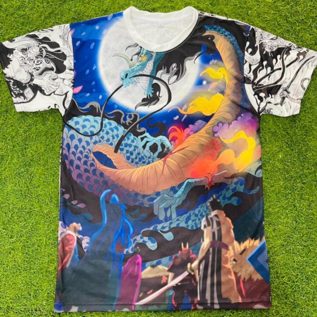 Tshirt Kaido Vs Akazaya Fullprint Dryfit sublime Anime Onepiece