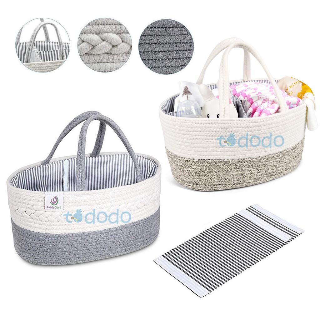 Caddy Bag Cotton Rope Tas Perlengkapan Bayi  Diaper Bag Organizer Travelling / Tas Popok Peralatan Bayi