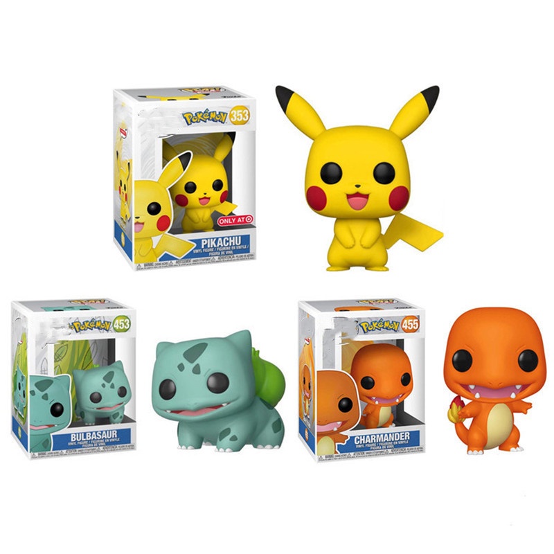 Funko POP Mainan Action Figure Pokemon Bulbasaur Pikachu Bahan PVC Untuk Hadiah Anak