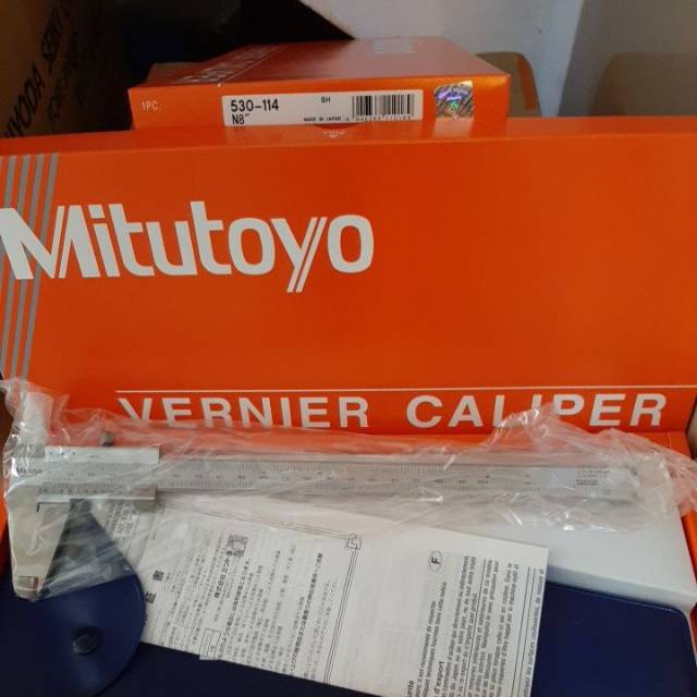 sigmat  jangka sorong original 530-114 mitutoyo  vernier caliper 8"