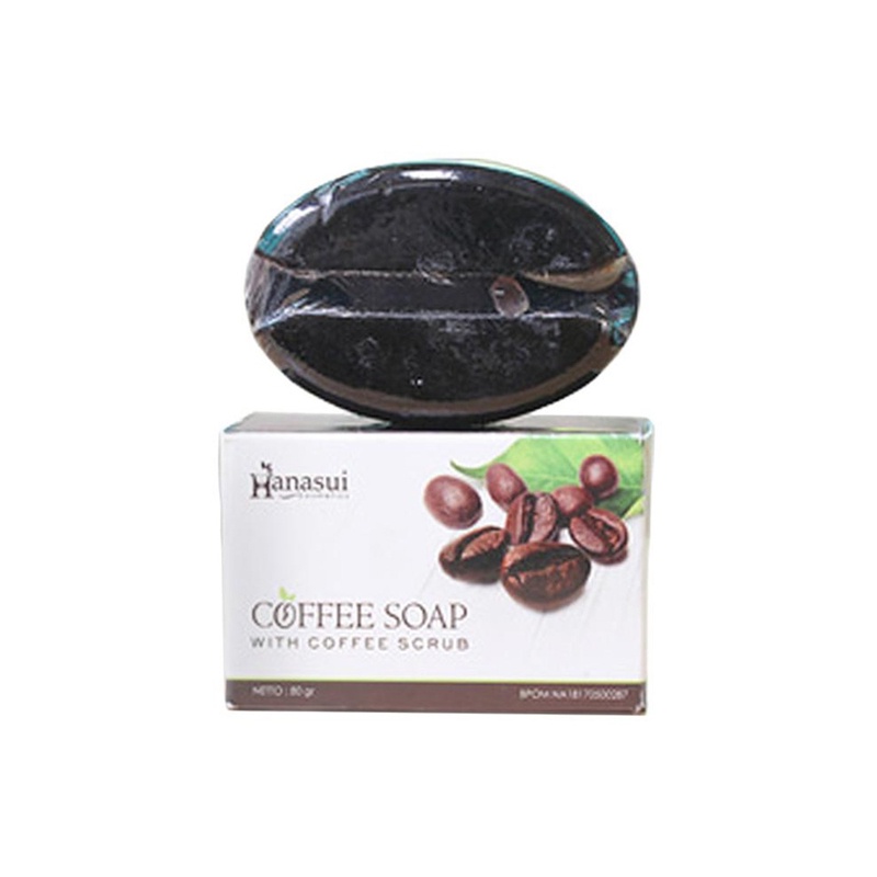 Hanasui Coffee Soap  Sabun Kopi with Coffee Scrub  80gr   Original