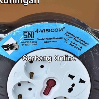 Harga Laris VISICOM Kabel Roll 4 Lubang 15 Meter 10 Meter 15 m 10 m