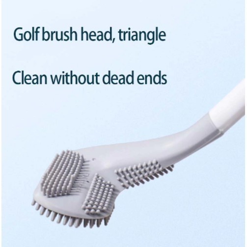 Sgmshop Model Golf Silikon Sikat WC Toilet Lengkung Fleksibel Brush Sikat