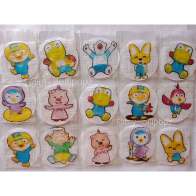 

PORORO Edible Rice Paper/stiker nasi/rice sticker/hiasan bento/edibel/stiker nasi bento