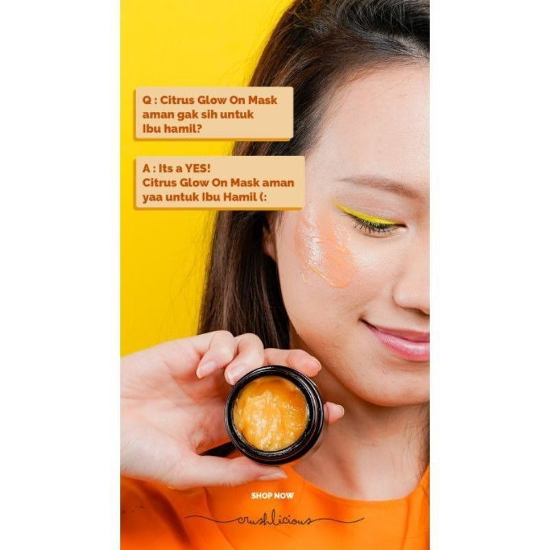 Crushlicious Honey Minty Clay mask , Citrus Glow on Mask by crushlicious, Crushlicious Mugwort Matcha Clarifying Clay Mask