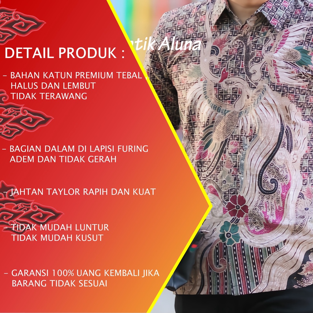 TERLARIS.!! BAJU BATIK PRIA LENGAN PENDEK KEMEJA BATIK PRIA KEREN MODERN BATIK COWOK KEKINIAN PD 012