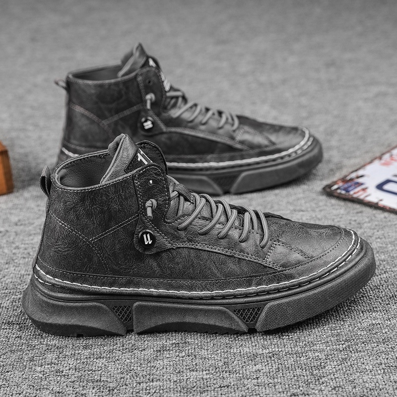 Toread Sepatu Boots Casual Style Premium Bahan Kulit Sintetis Shoes Terbaru Import Style Korea KSF101