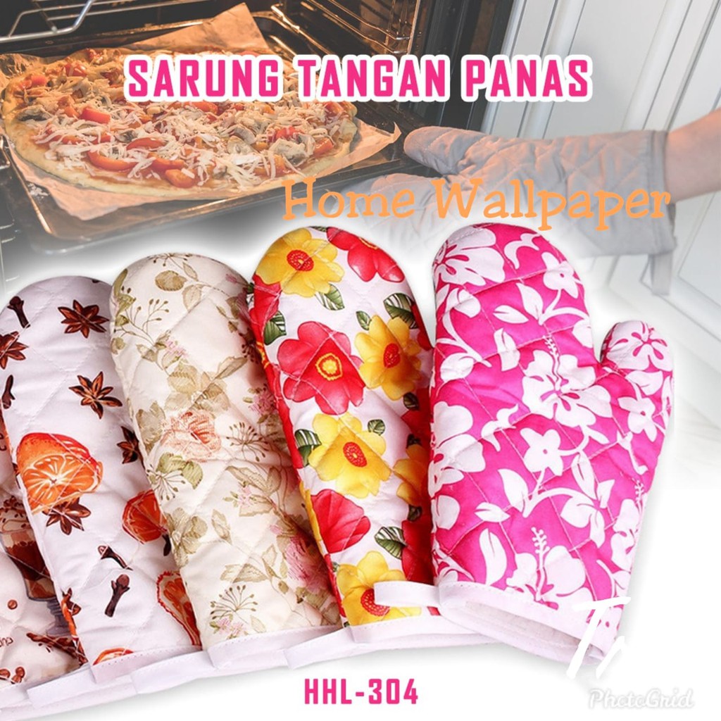 2 PCS | Sarung Tangan Oven Microwave | Anti Panas Sarung Tangan Masak | Sarung Tangan Masak