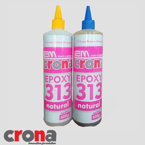 Lem Epoxy Crona Natural 313 600 gram