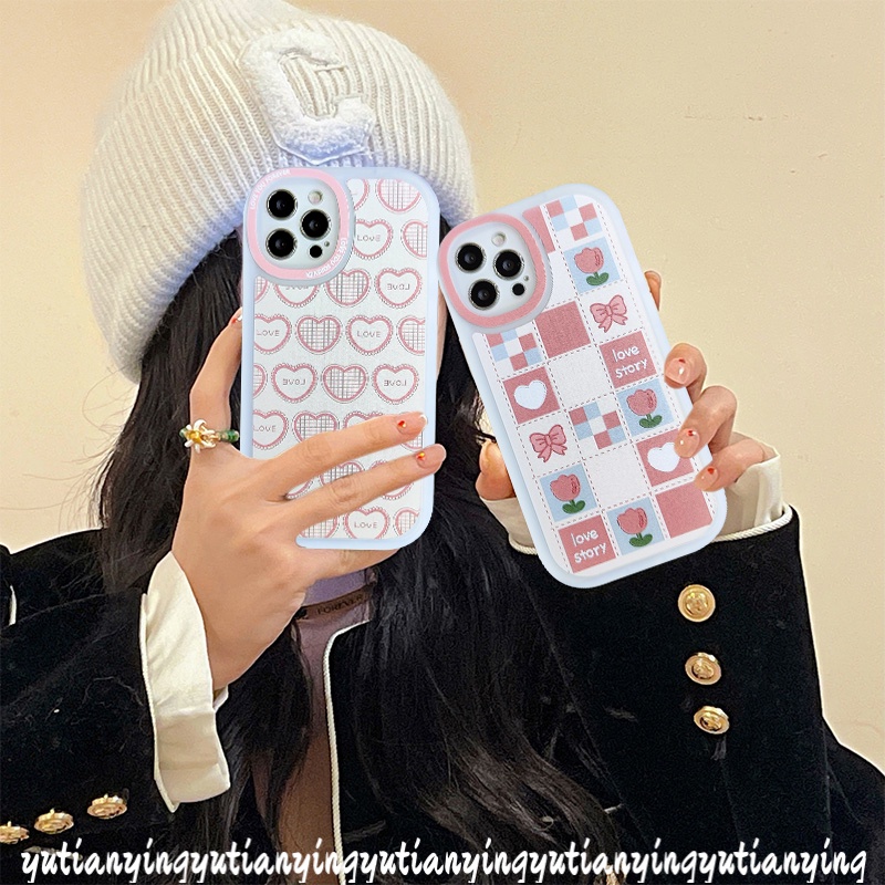 Soft Case Motif Hati Bunga Pink Untuk Oppo A5s A57 2022 A7 A12 A3s A15 A15S A5 2020 A9 2020 A32 A33 2020 A53 2020 A12E A11k A35 A11k