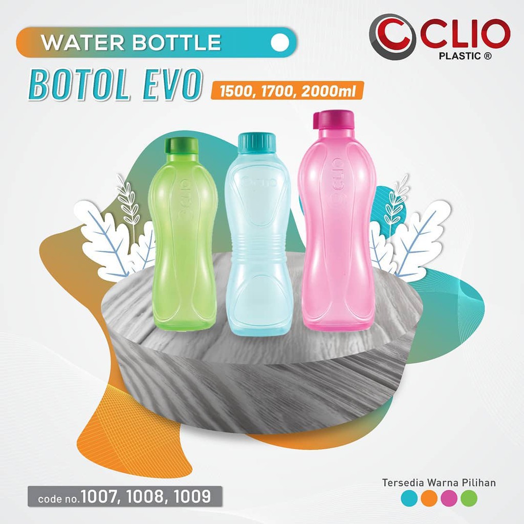 Botol Minum Clio 1000 ML Tempat Air Minum 1 Liter Air
