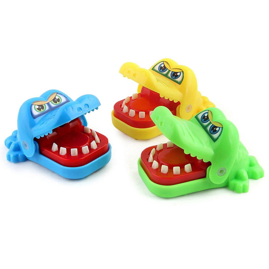 JE.ID Mainan Crocodile Gigit Mini Gantungan Buaya Mainan Buaya Gigit Jari Mini Gantungan Kunci Buaya Gigit Mini Untuk Bermain Tantangan Yang Seru Gigitan Buaya Emulational Crocodile Toy ABS Plastic