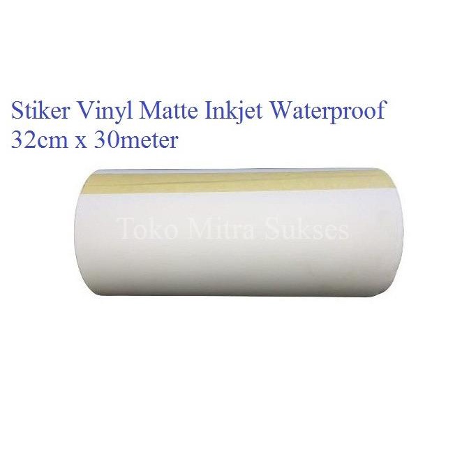 

Stiker Vinyl Matte Inkjet Waterproof A3+ Roll - 32cm x 30m