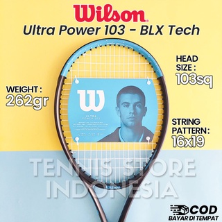 Raket Tenis Pemula Wilson Ultra Power 103 sq / 262 gr 2022 - BLX Tech