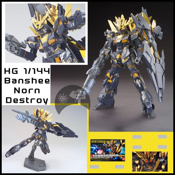 HG Daban 1:144 Unicorn Banshee Norn Destroy Mode