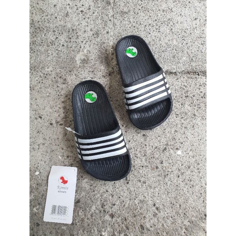 SANDAL ANAK LAKI KOMIN 035 GARIS SELOP KARET RINGAN ANTI AIR