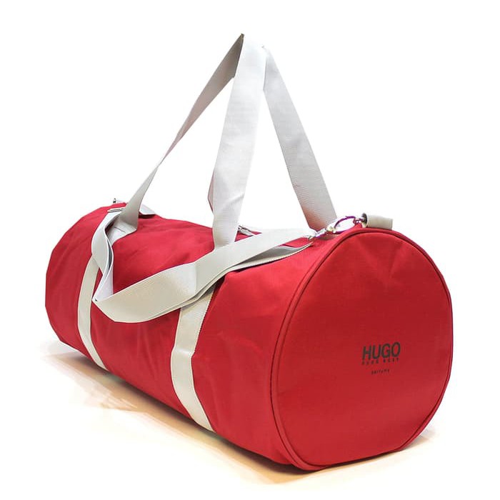 etcls1049 Hugo Boss Red Duffle Gym Bag 
