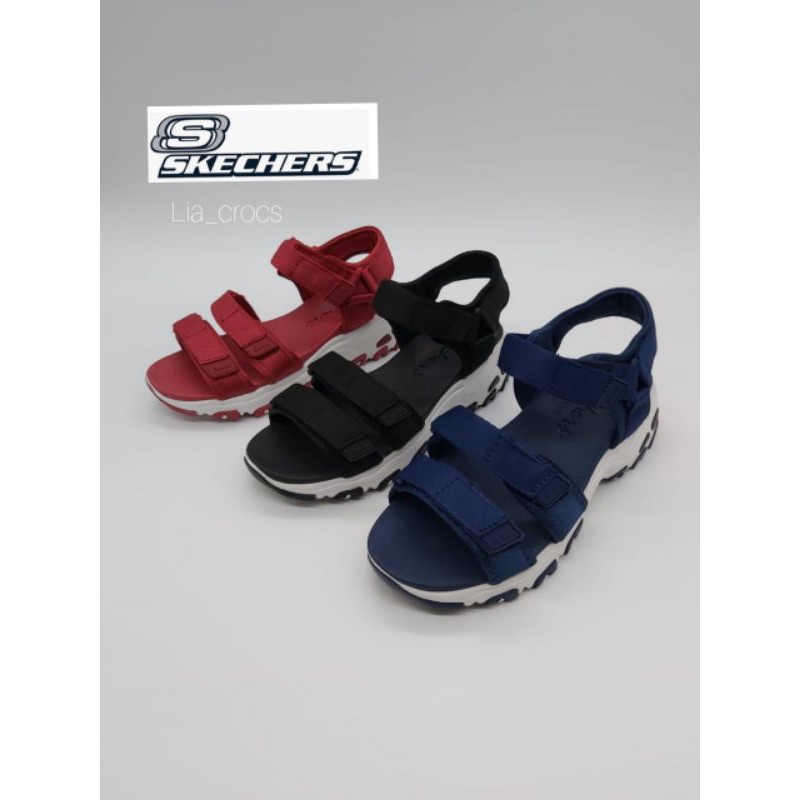 Skechers d.lites sandal woman / skechers sandal D'lites / sandal wanita skechers + lengkap box