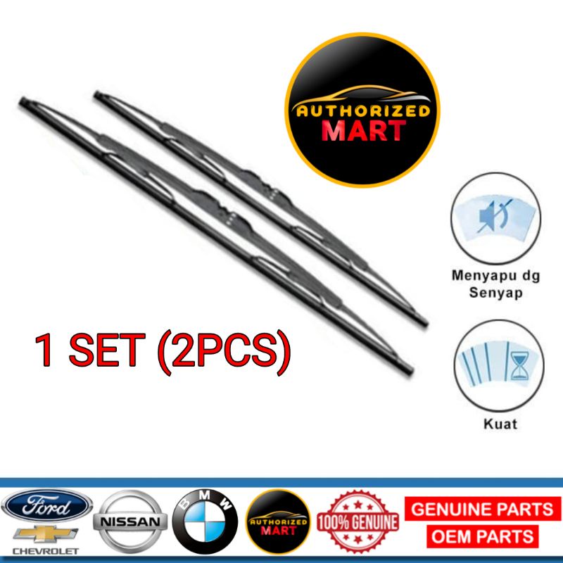 (1SET) Wiper Kaca Depan Nissan Toyota Daihatsu Grand Livina Avanza Evalia Xenia Juke Veloz March Agy