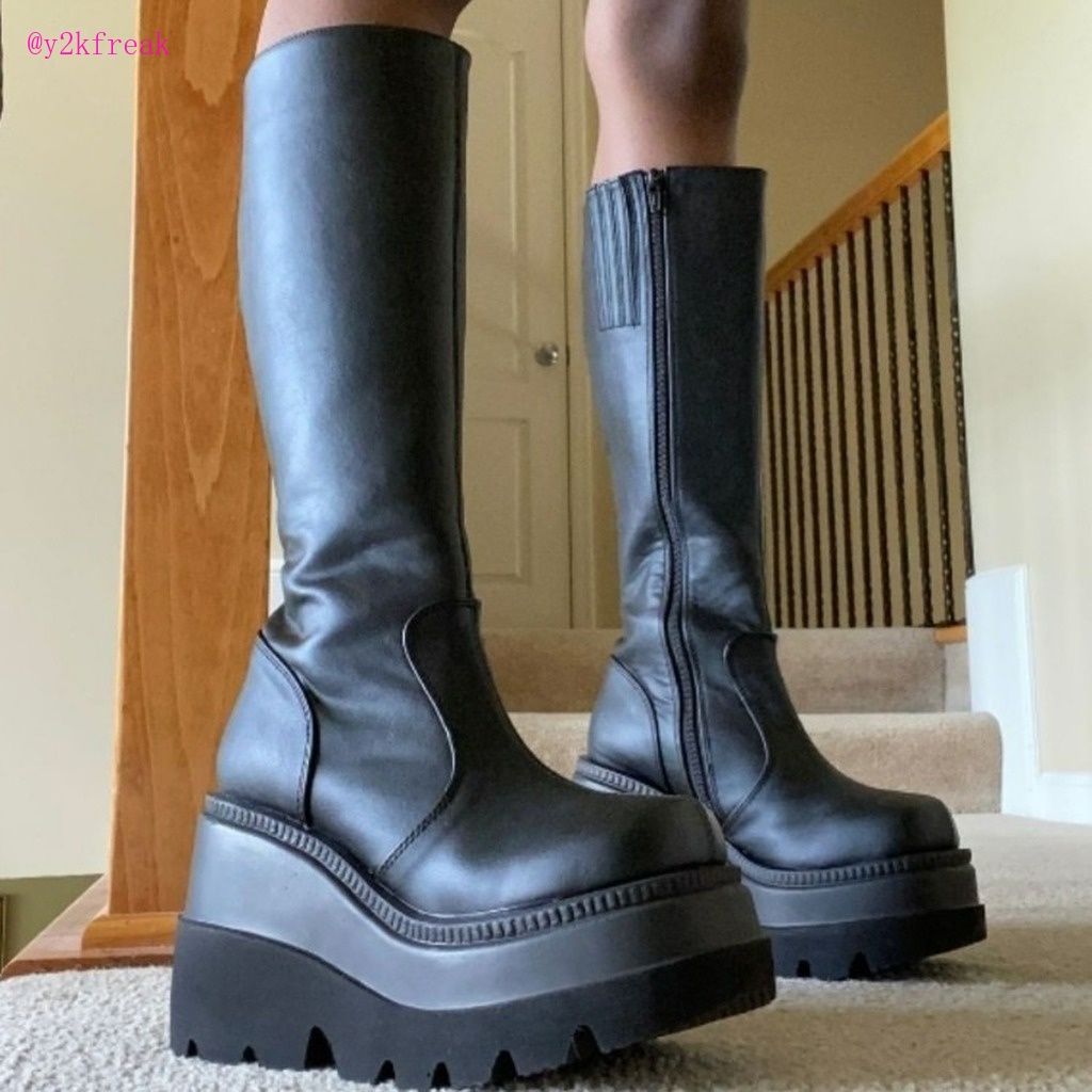 chunky gothic platform boots
