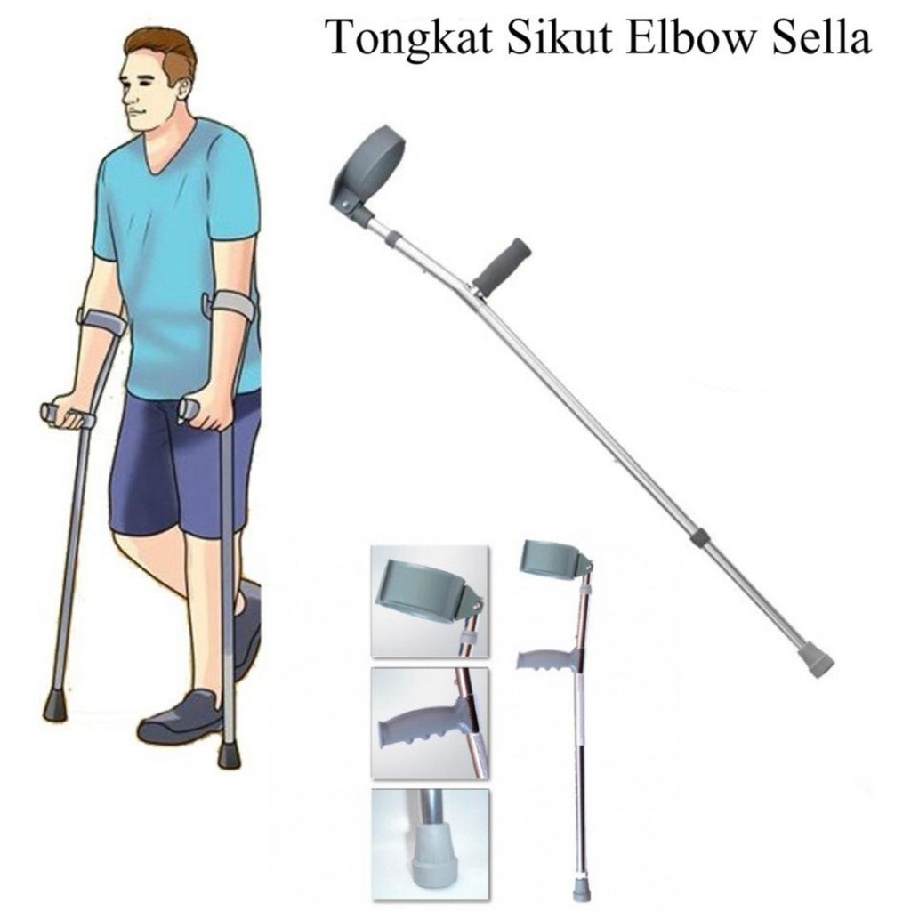 Tongkat Siku / Tongkat Jalan Elbow Sella / Tongkat Elbow Siku (Satuan) / Tongkat Elbow|Tongkat siku|