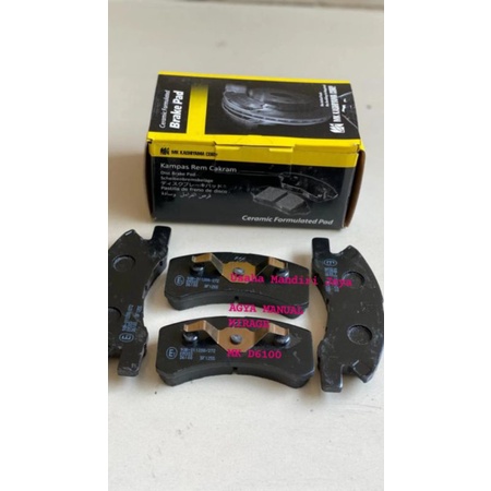 KAMPAS REM DEPAN BRAKE PAD MK D6100 AGYA MANUAL MIRAGE