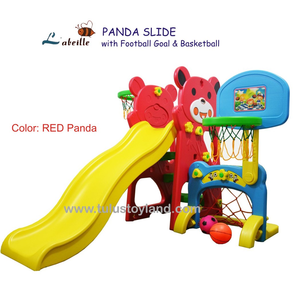 Perosotan Labeille Panda SLIDE with Football n Basketball Bear Slide