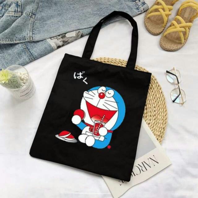 TAS_BDG -  TOTEBAG KARAKTER KARTUN LUCU DORA'MON