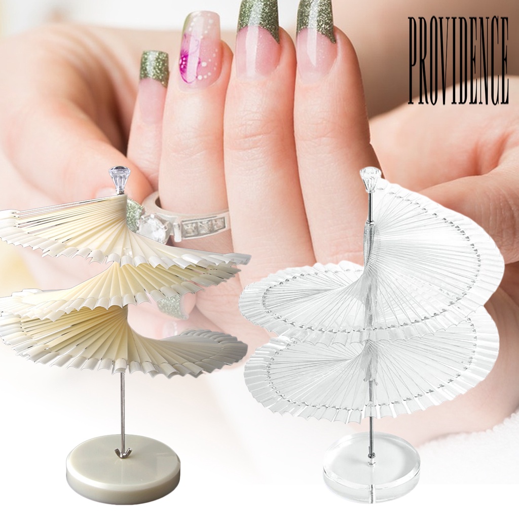 Providence Stand Holder Display Kutek Gel Bahan Plastik Bisa Dilepas / Diputar Reusable Untuk Salon