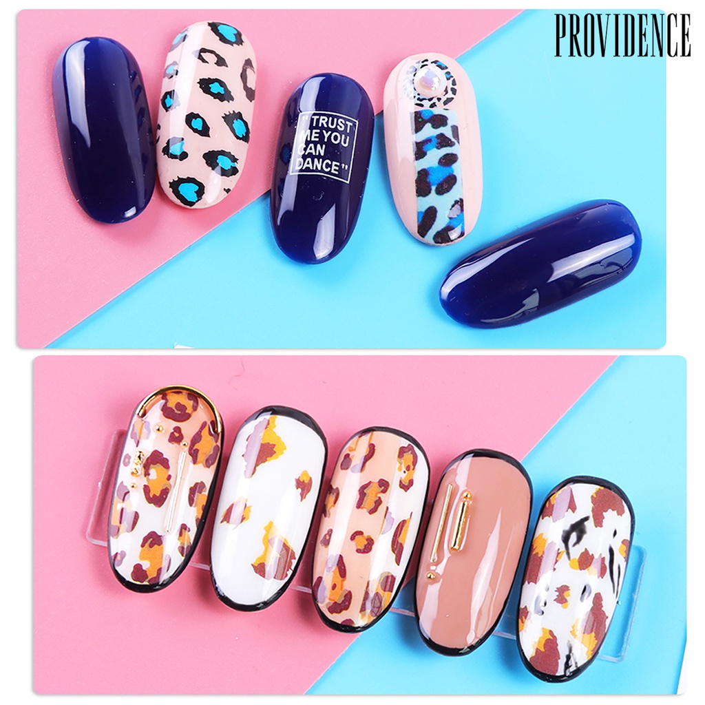 Providence Nail Sticker Easy To Paste Fashionable Leopard-print Paper Sticker Leopard-print Sticker For Winter