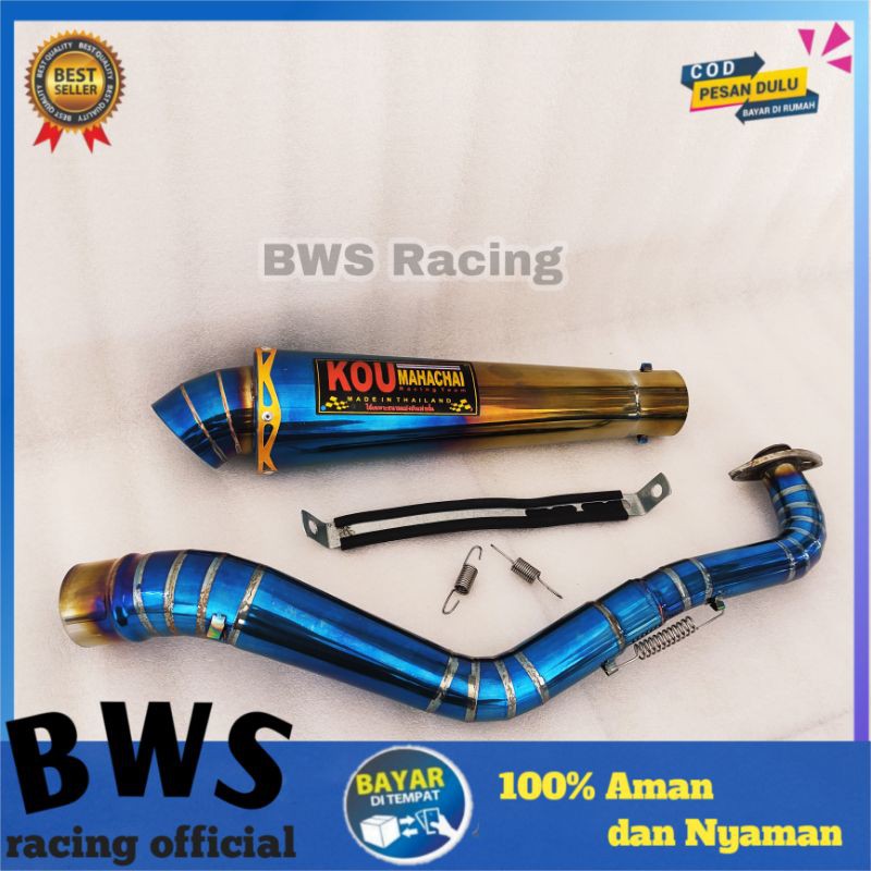 Knalpot kou bluemoon Aerox 155 yamaha lexi