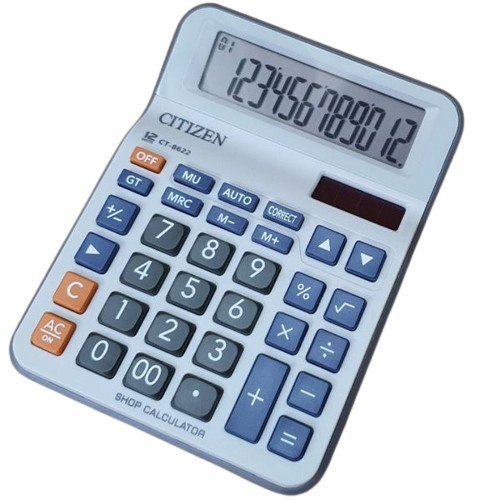 

Citizen SDC-868L Electronic Calculator - Kalkulator 12 Digits - Abu-ab - CT-8622 Grey
