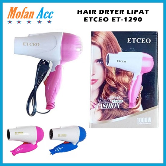 Hair Dryer Lipat Mini Alat Pengering Rambut Onyx OX-658 HairDryer 500 Watt Blow MURAH